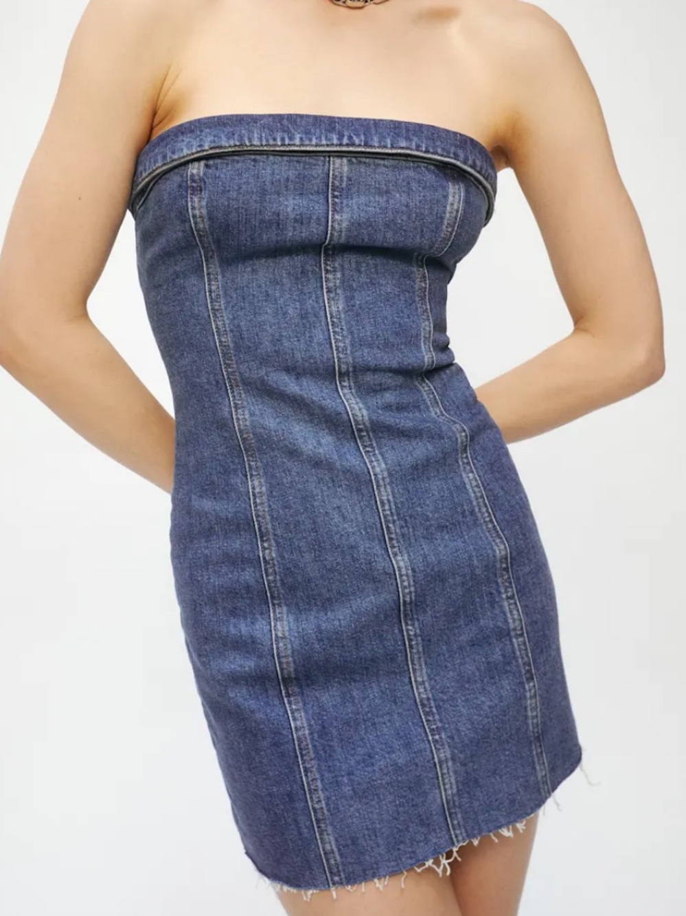 Reformation Jeans Madilyn Denim Mini Dress